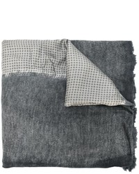 Мужской темно-серый шелковый шарф от Avant Toi