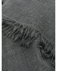 Женский темно-серый шелковый шарф от Faliero Sarti