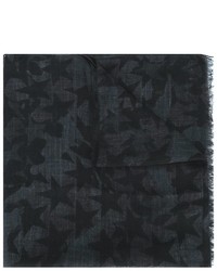 Мужской темно-серый шелковый шарф от Valentino Garavani