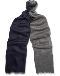 Мужской темно-серый шелковый шарф