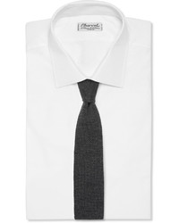 Мужской темно-серый шерстяной вязаный галстук от Paul Smith