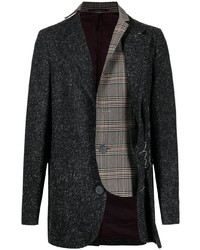 Мужской темно-серый шерстяной вязаный пиджак от Kolor