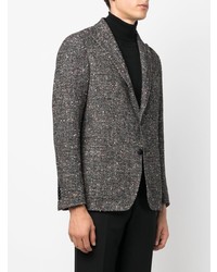 Мужской темно-серый шерстяной вязаный пиджак от Tagliatore