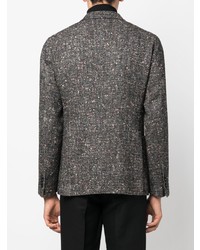 Мужской темно-серый шерстяной вязаный пиджак от Tagliatore