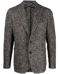 Мужской темно-серый шерстяной вязаный пиджак от Tagliatore