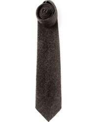 Мужской темно-серый шерстяной галстук от Drakes