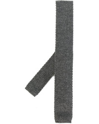 Мужской темно-серый шерстяной галстук от Eleventy