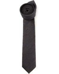 Мужской темно-серый шерстяной галстук от Ermenegildo Zegna