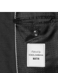 Темно-серый шерстяной костюм-тройка от Dolce & Gabbana