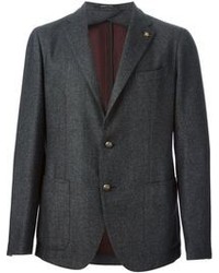 Темно-серый шерстяной пиджак