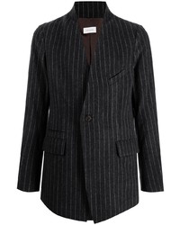 Мужской темно-серый шерстяной пиджак в вертикальную полоску от Bed J.W. Ford