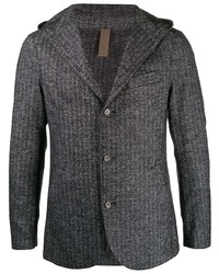 Мужской темно-серый шерстяной пиджак с узором "в ёлочку" от Eleventy