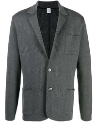 Мужской темно-серый шерстяной пиджак с узором "гусиные лапки" от Eleventy