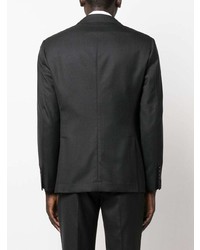 Мужской темно-серый шерстяной пиджак с узором "гусиные лапки" от Brunello Cucinelli