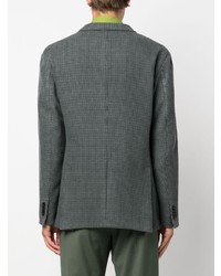 Мужской темно-серый шерстяной пиджак с узором "гусиные лапки" от Boglioli