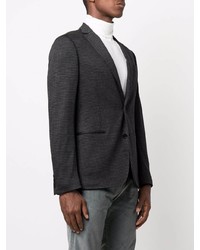 Мужской темно-серый шерстяной пиджак с узором "гусиные лапки" от Tonello