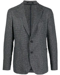 Мужской темно-серый шерстяной пиджак с узором "гусиные лапки" от Tagliatore