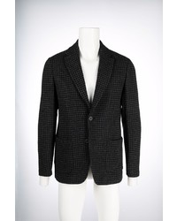 Мужской темно-серый шерстяной пиджак с узором "гусиные лапки" от Tonello