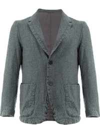 Мужской темно-серый шерстяной пиджак от 08sircus