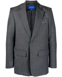 Мужской темно-серый шерстяной пиджак от Ader Error