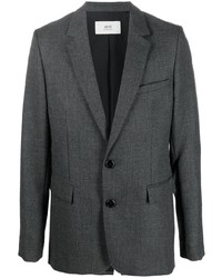 Мужской темно-серый шерстяной пиджак от Ami Paris