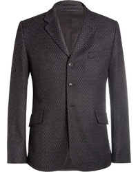 Мужской темно-серый шерстяной пиджак от Ann Demeulemeester