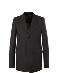Мужской темно-серый шерстяной пиджак от Balenciaga