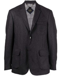 Мужской темно-серый шерстяной пиджак от Billionaire