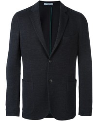 Мужской темно-серый шерстяной пиджак от Boglioli