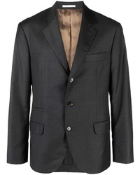 Мужской темно-серый шерстяной пиджак от Brunello Cucinelli