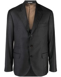 Мужской темно-серый шерстяной пиджак от Brunello Cucinelli