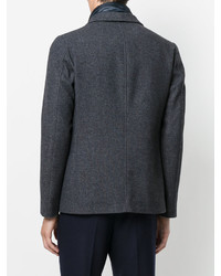 Мужской темно-серый шерстяной пиджак от Herno