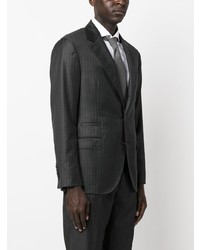 Мужской темно-серый шерстяной пиджак от Brunello Cucinelli