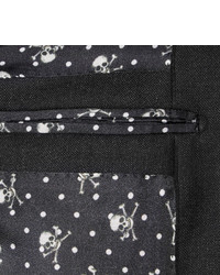 Мужской темно-серый шерстяной пиджак от Dolce & Gabbana