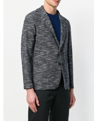 Мужской темно-серый шерстяной пиджак от Altea