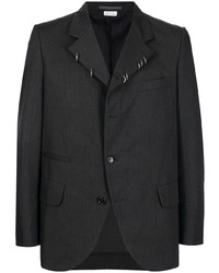 Мужской темно-серый шерстяной пиджак от Comme des Garcons Homme Deux