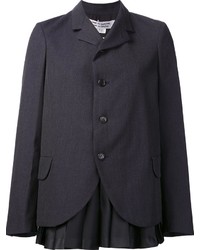 Женский темно-серый шерстяной пиджак от Comme des Garcons