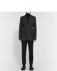 Мужской темно-серый шерстяной пиджак от Balenciaga