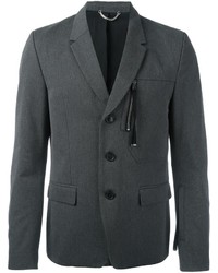 Мужской темно-серый шерстяной пиджак от Diesel Black Gold