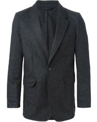 Мужской темно-серый шерстяной пиджак от E. Tautz