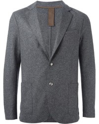 Мужской темно-серый шерстяной пиджак от Eleventy