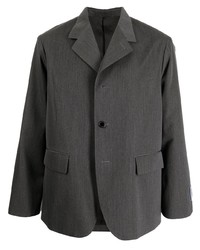 Мужской темно-серый шерстяной пиджак от Fumito Ganryu