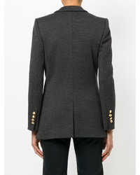 Женский темно-серый шерстяной пиджак от Dolce & Gabbana