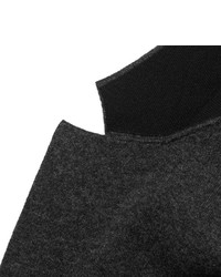 Мужской темно-серый шерстяной пиджак от Prada