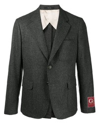 Мужской темно-серый шерстяной пиджак от Gucci
