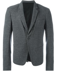 Мужской темно-серый шерстяной пиджак от Haider Ackermann
