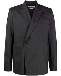 Мужской темно-серый шерстяной пиджак от Jacquemus