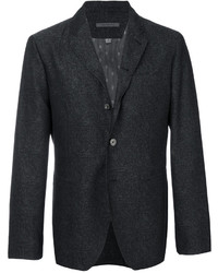 Мужской темно-серый шерстяной пиджак от John Varvatos
