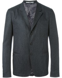 Мужской темно-серый шерстяной пиджак от Kenzo