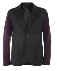 Мужской темно-серый шерстяной пиджак от Lanvin